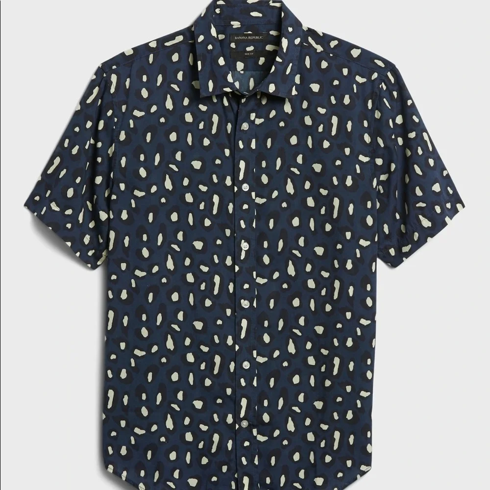 Banana‎ Republic Untucked Slim-Fit Cotton Shirt